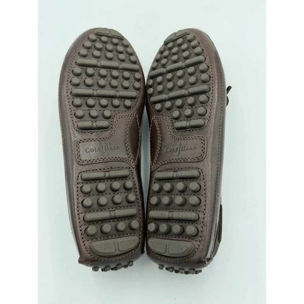 Cole Haan Grant Driver Moc Brown Leather Driving Loafers Shoes Men 8M